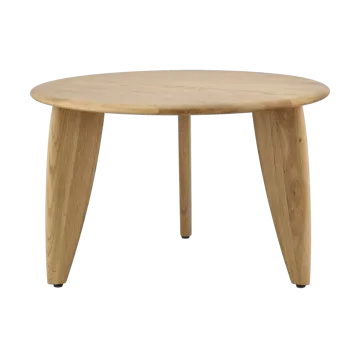 Tavolino Lyckeby Ø60x37,5 cm - Rovere laccato naturale - 1898