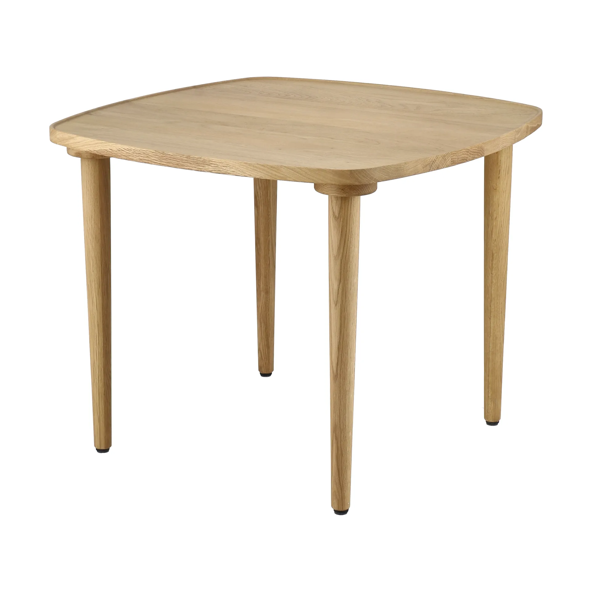 Tavolino Nyhem 59x59x47 cm, Rovere laccato naturale 1898