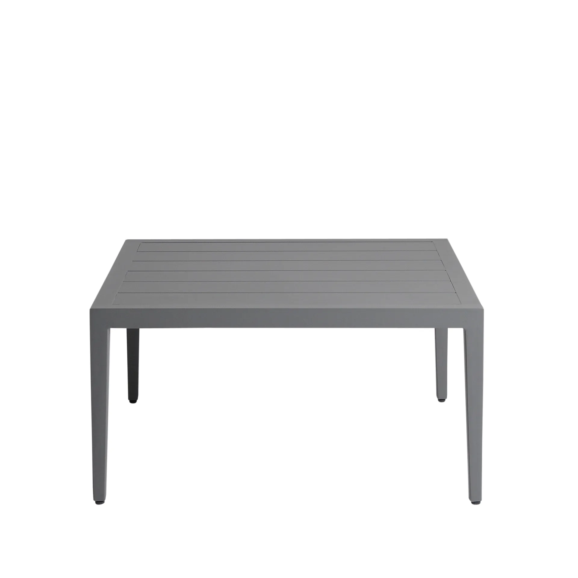 Tavolino Santander 78x78x40 cm, Alluminio grigio 1898