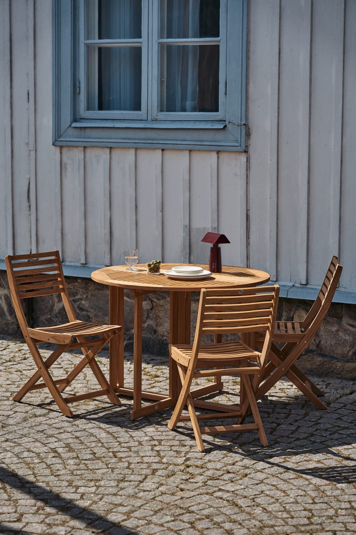 Tavolo con ribalta Aneboda Ø100 cm - Teak - 1898