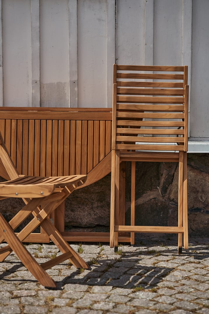 Tavolo con ribalta Aneboda Ø100 cm - Teak - 1898