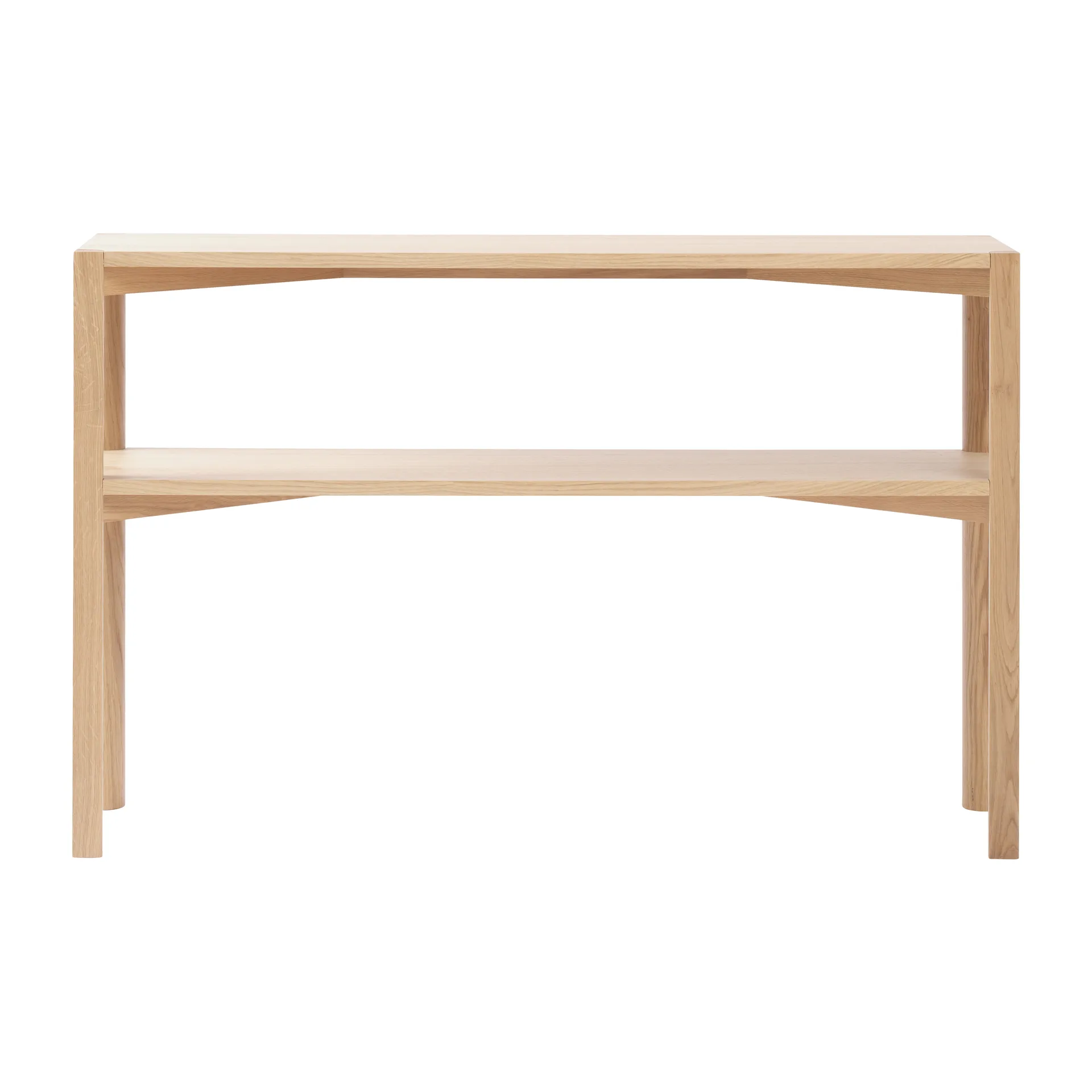 Tavolo consolle Anton, 35x125 cm, Rovere tinto bianco 1898