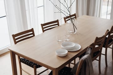 Tavolo da pranzo Alfred, 90x220 cm - Rovere tinto bianco - 1898