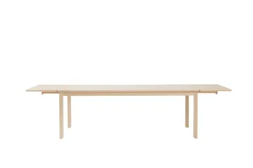 Tavolo da pranzo Alfred - Rovere tinto bianco, 90x220 cm - 1898