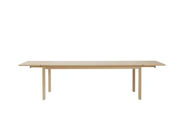 Tavolo da pranzo Alfred - Rovere tinto bianco, 90x220 cm - 1898