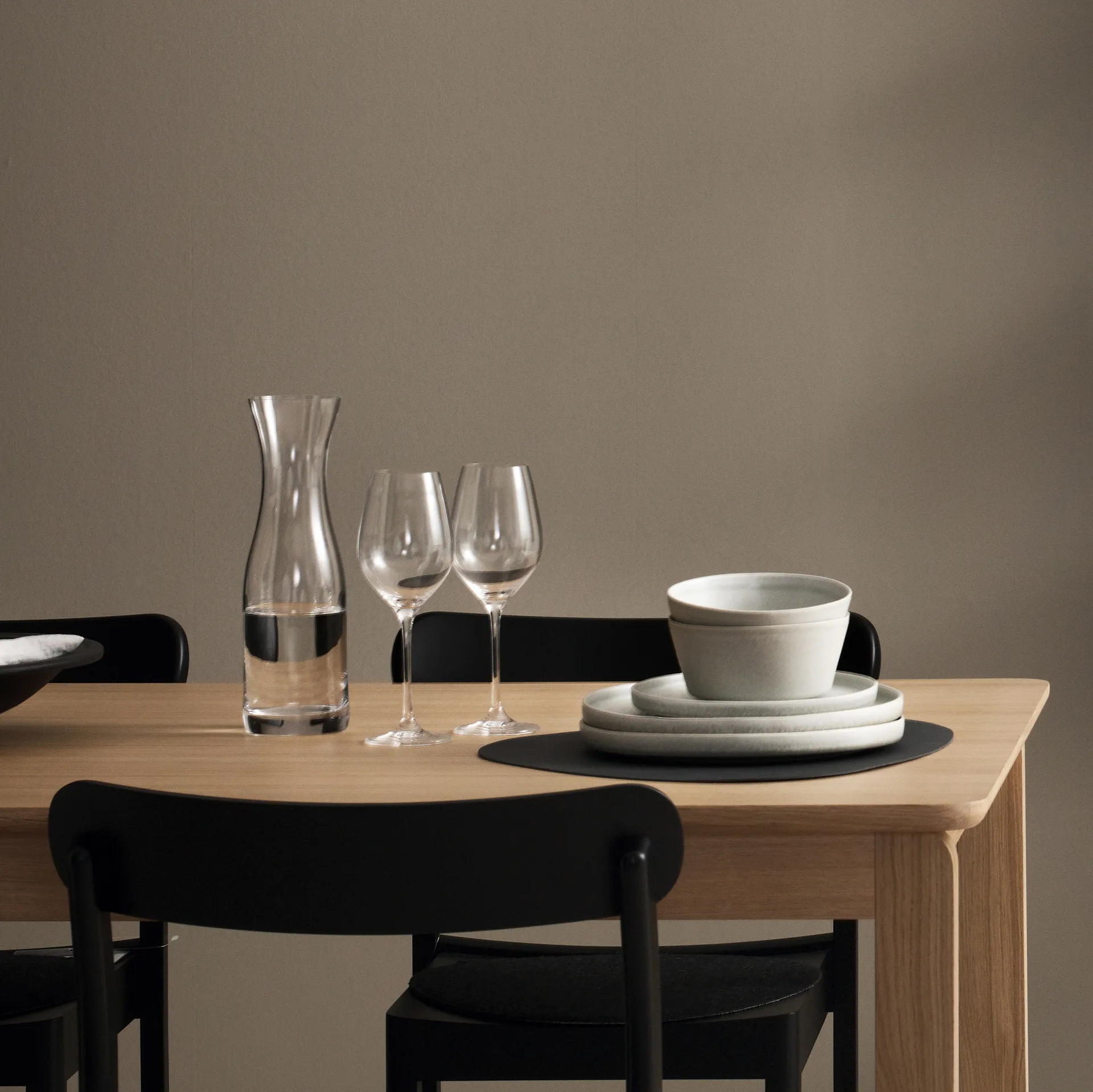 Tavolo da pranzo Alfred, Rovere tinto bianco, 90x220 cm 1898
