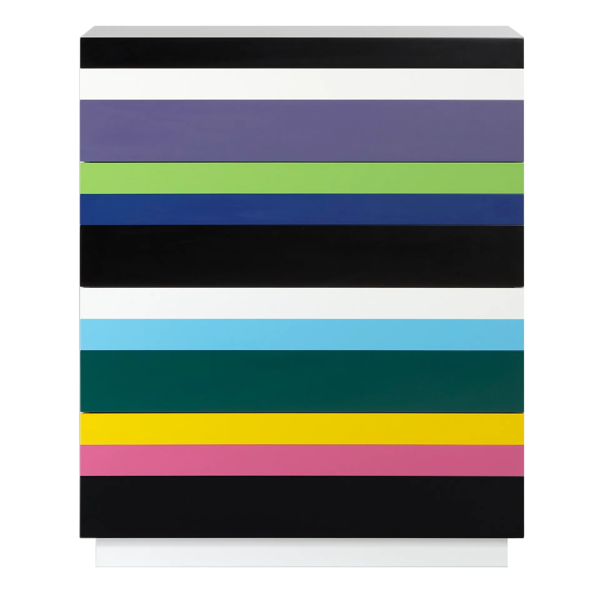 Cassettiera Stripe, multicolore A2