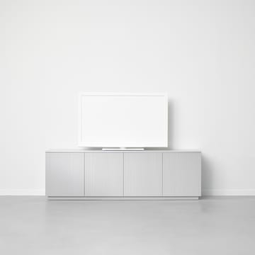 Credenza Beam - grigio chiaro, struttura grigio chiaro, ripiano in marmo di Carrara - A2