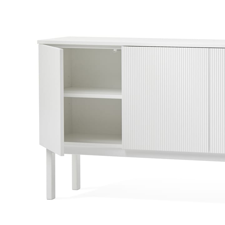 Credenza Beam - grigio chiaro, struttura grigio chiaro, ripiano in marmo di Carrara - A2