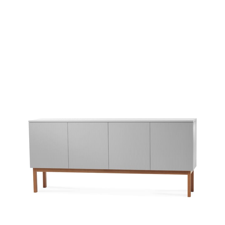 Credenza Beam - grigio chiaro, struttura in rovere oliato - A2