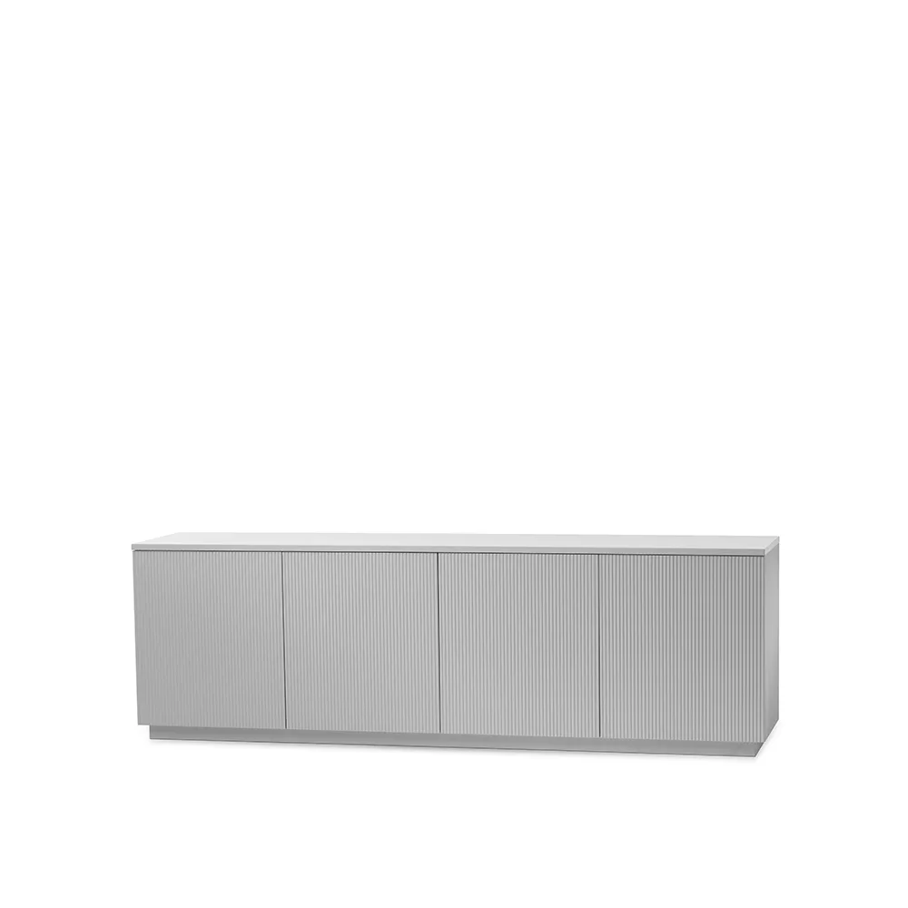 Credenza Beam, grigio chiaro, zoccolo grigio chiaro A2