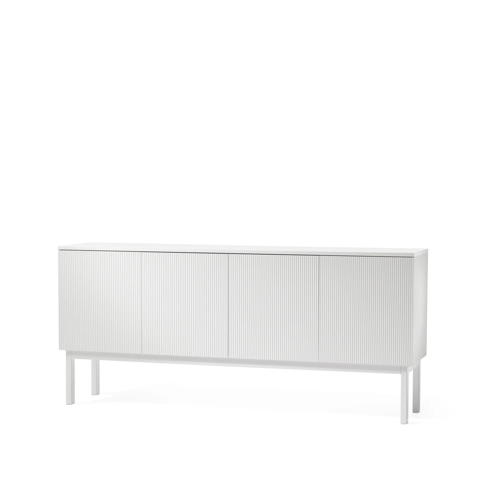 Credenza Beam, laccatura bianca, struttura bianca A2
