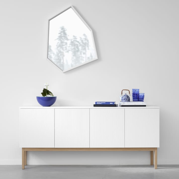 Credenza Beam - laccatura bianca, struttura in rovere oliato bianco - A2