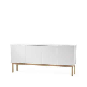 Credenza Beam - laccatura bianca, struttura in rovere oliato bianco - A2