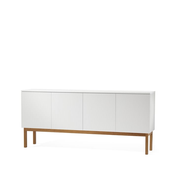 Credenza Beam - laccatura bianca, struttura in rovere oliato - A2