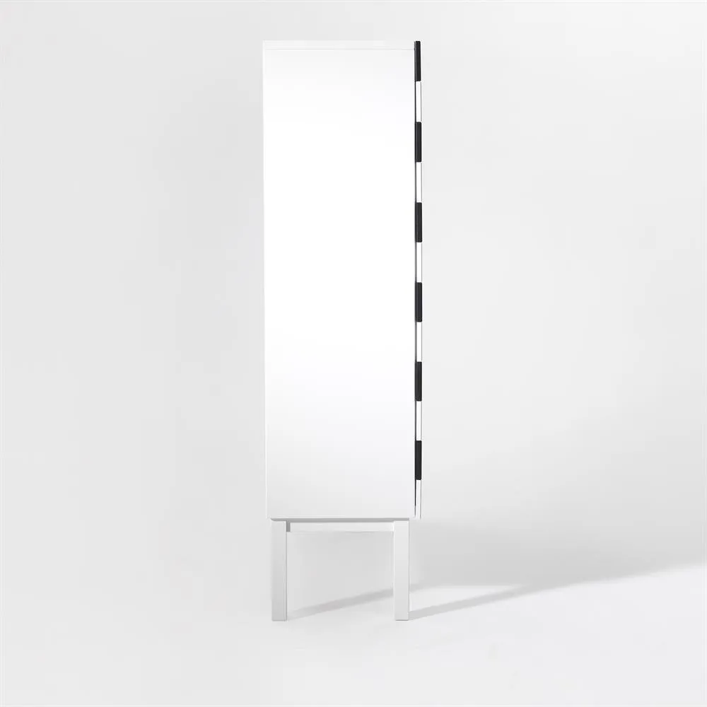 Credenza NO 24, Bianco, nero A2