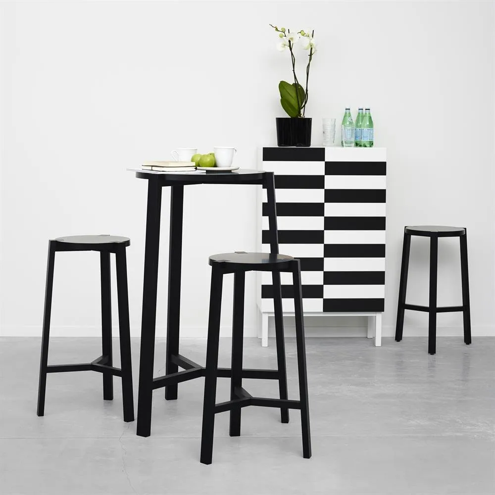 Credenza NO 24, Bianco, nero A2