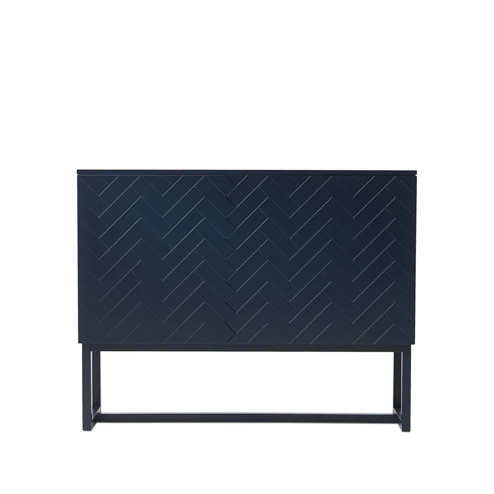 Credenza Story, blu notte, struttura bianca A2