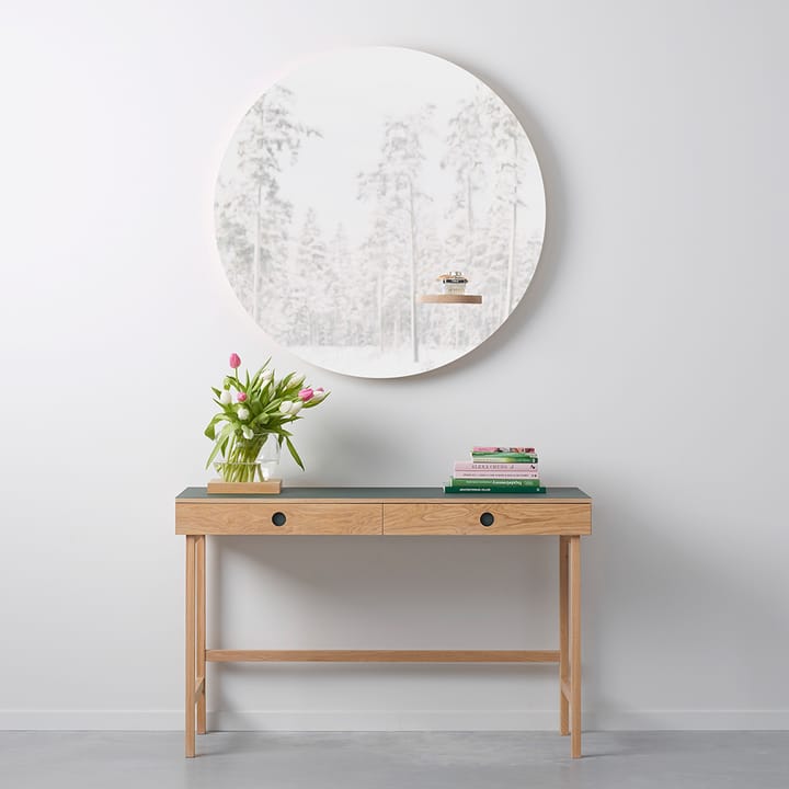 Decorazione Space, rovere oliato bianco, vetro A2