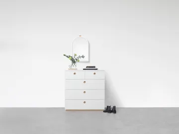 Echo specchio da parete - Bianco, 43x63 cm - A2