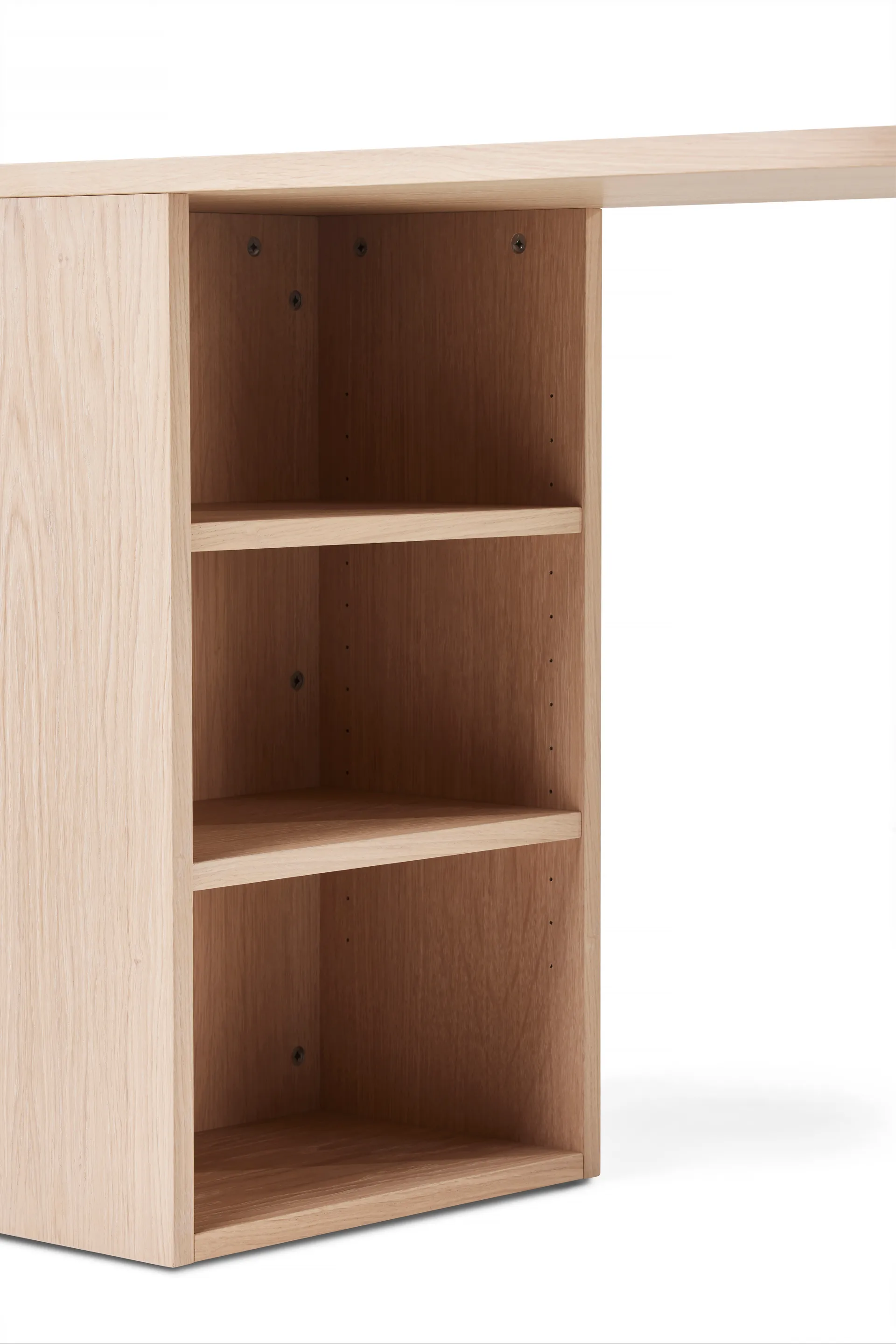 Hub scrivania, Rovere oliato chiaro, 100x73x43 cm A2