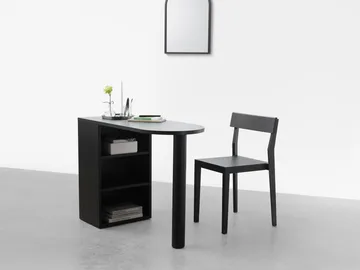 Hub scrivania - Rovere tinto nero, 100x73x43 cm - A2