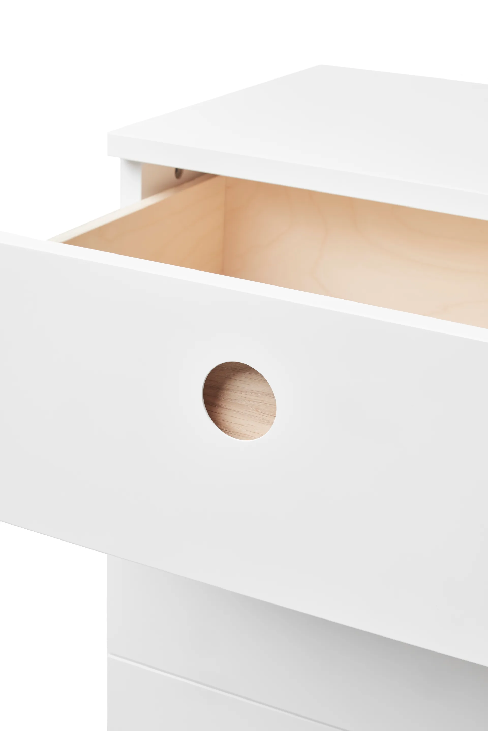 Keep high cassettiera, Rovere oliato bianco, 95x98x40 cm A2