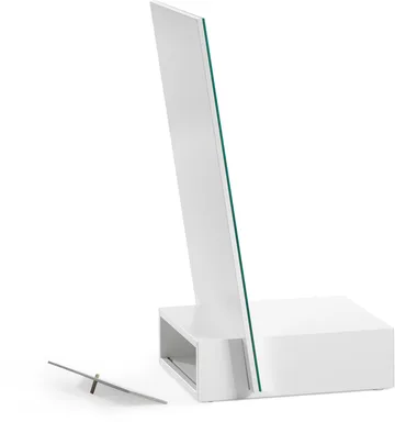 Me specchio da tavolo con contenitore - Bianco, 34x57x30 cm - A2