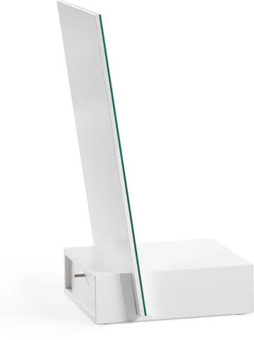 Me specchio da tavolo con contenitore - Bianco, 34x57x30 cm - A2