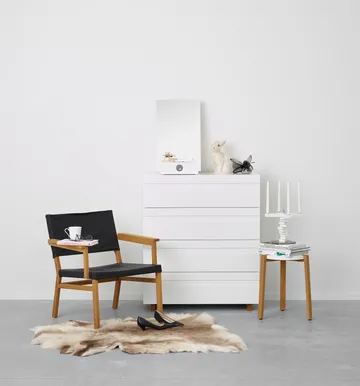 Me specchio da tavolo con contenitore - Bianco, 34x57x30 cm - A2