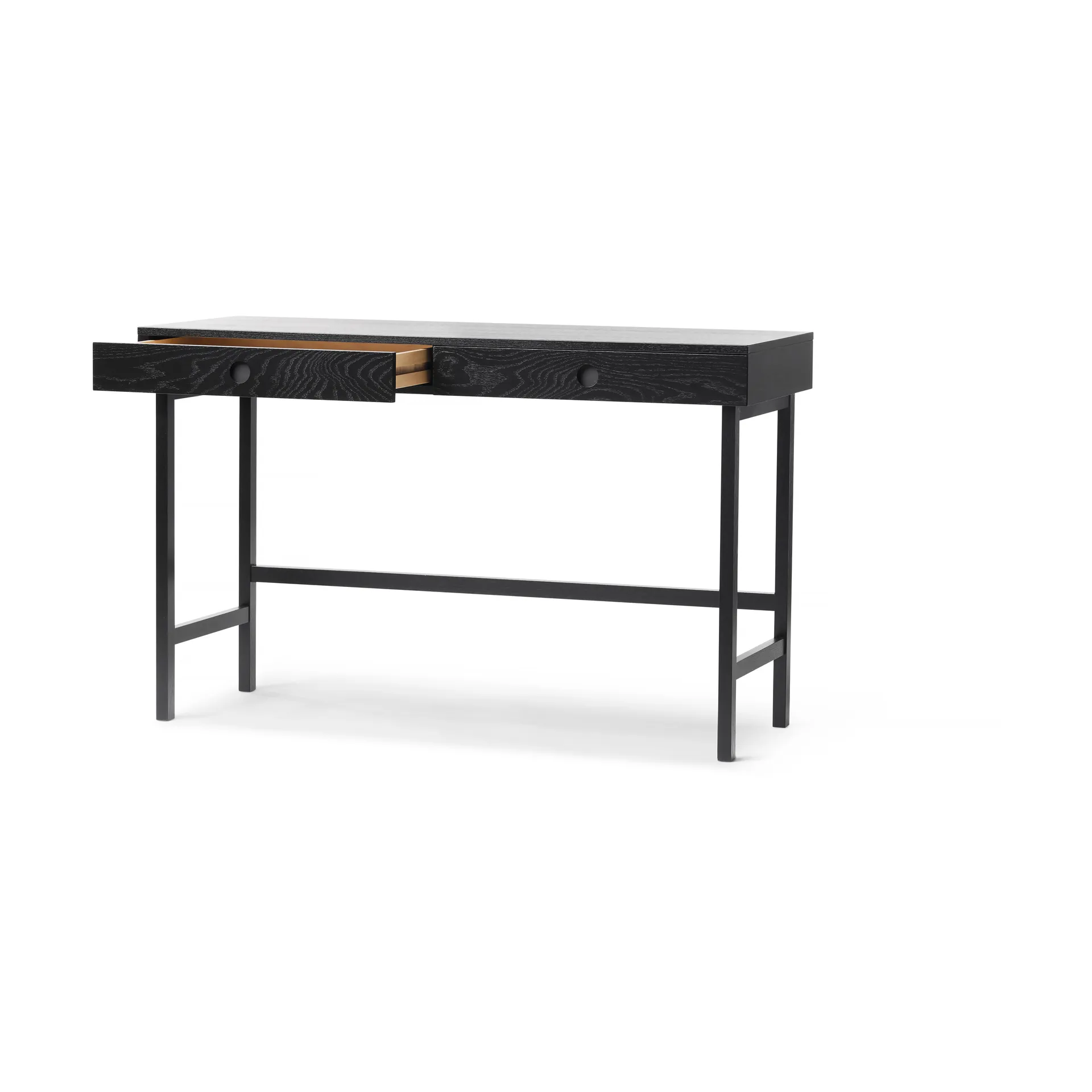 Mind scrivania, Rovere tinto nero, 118x74x44 cm A2