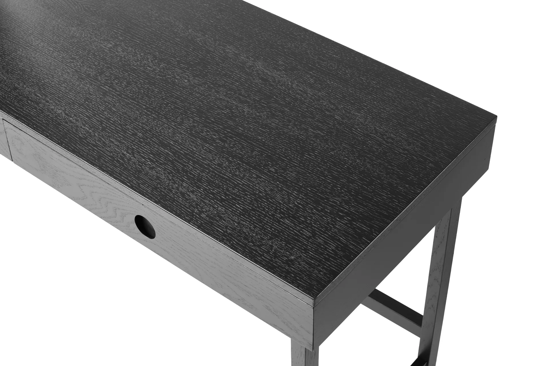 Mind scrivania, Rovere tinto nero, 118x74x44 cm A2