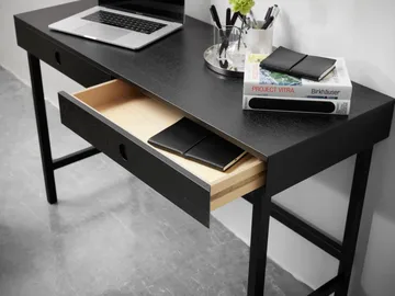 Mind scrivania - Rovere tinto nero, 118x74x44 cm - A2