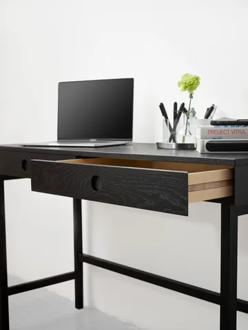 Mind scrivania - Rovere tinto nero, 118x74x44 cm - A2
