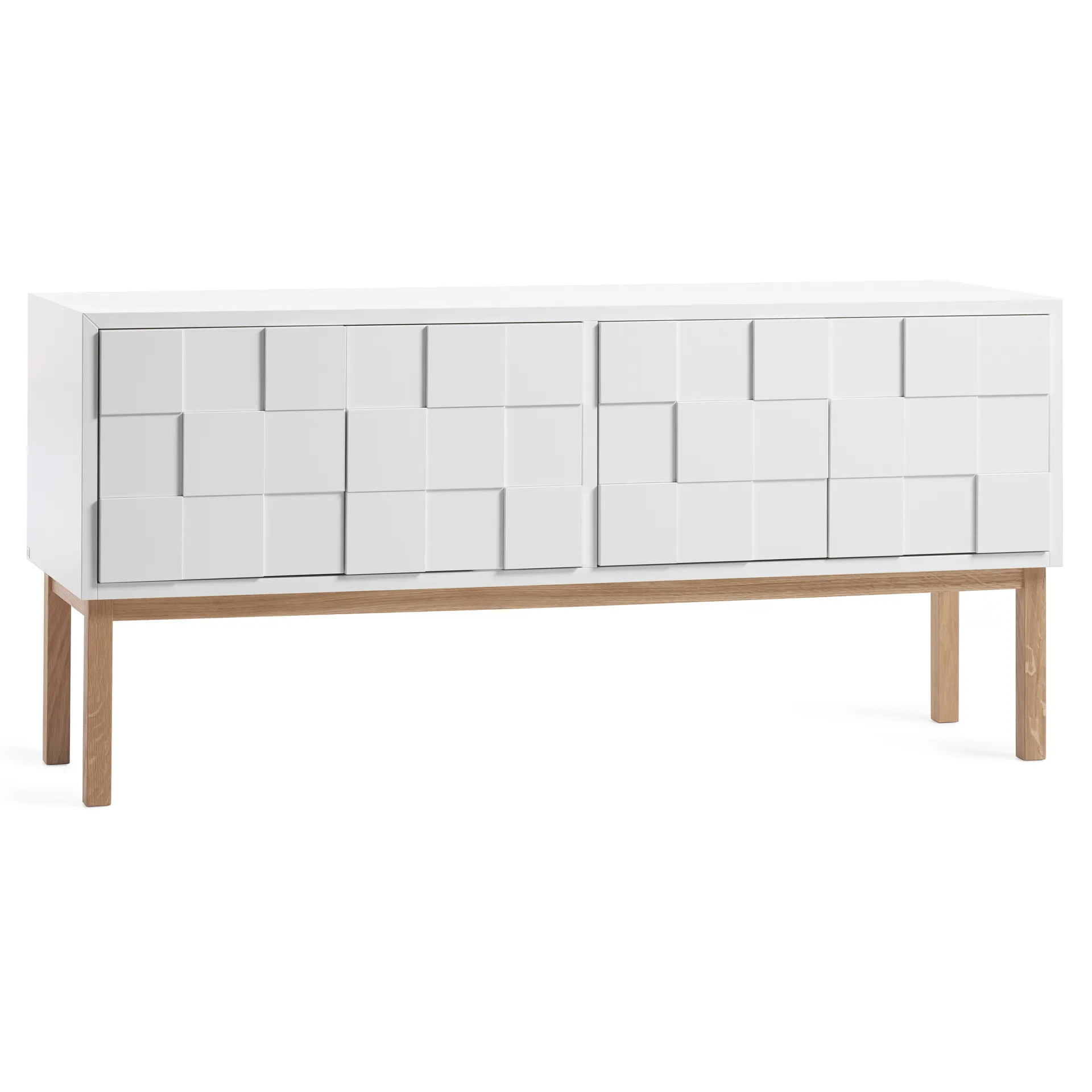 Panca Collect 2010 con gambe, rovere oliato bianco A2