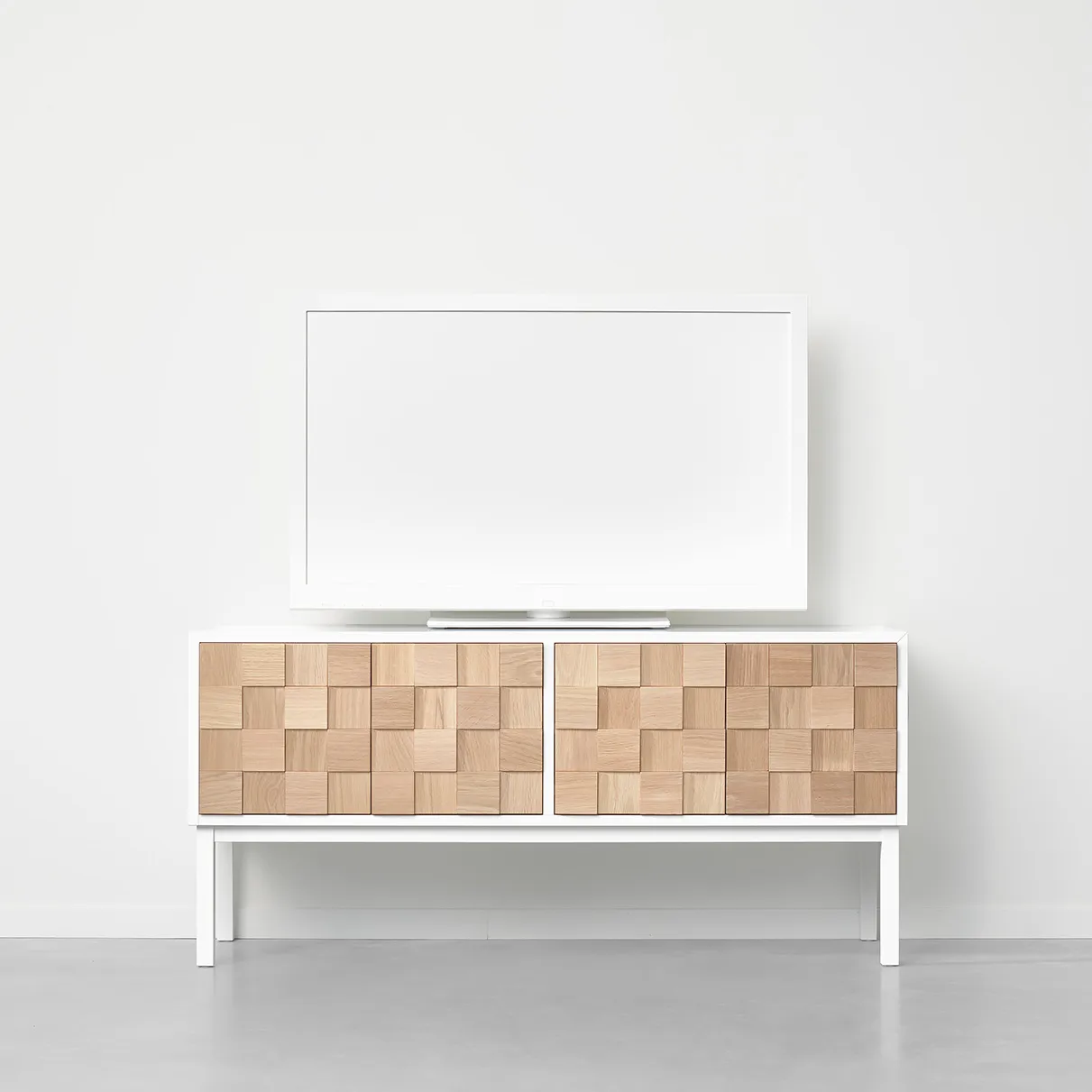 Panca Collect 2016 con gambe, Rovere oliato bianco A2