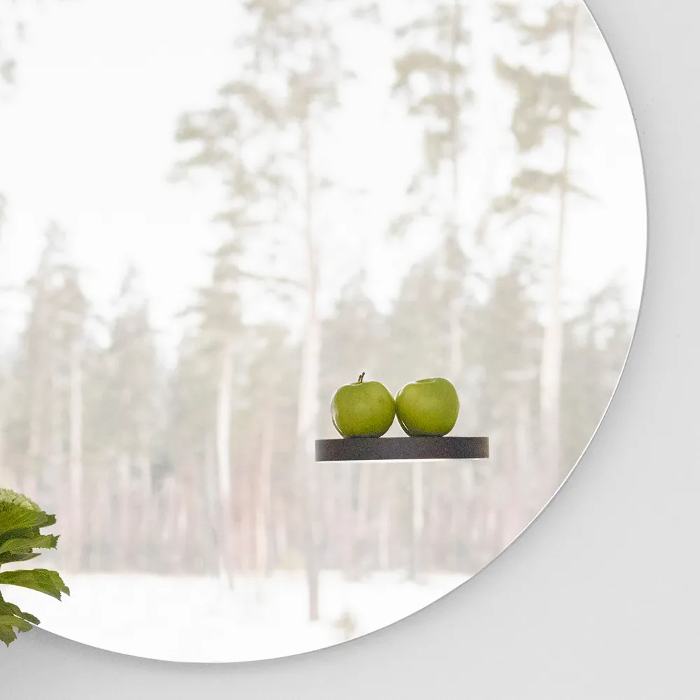 Specchio You, rovere tinto nero A2