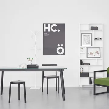 Tavolo da pranzo Corners - Rovere oliato, vetro - A2
