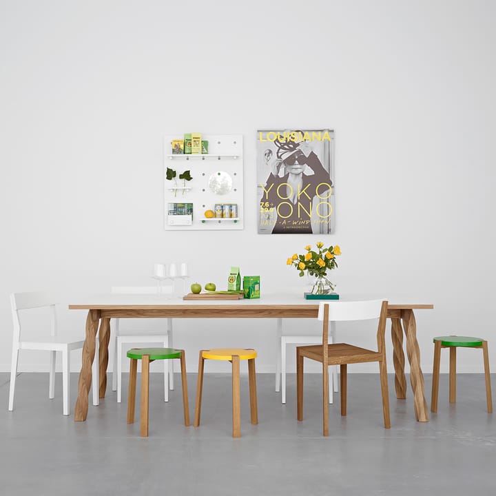 Tavolo da pranzo Twist - Rovere, bianco - A2