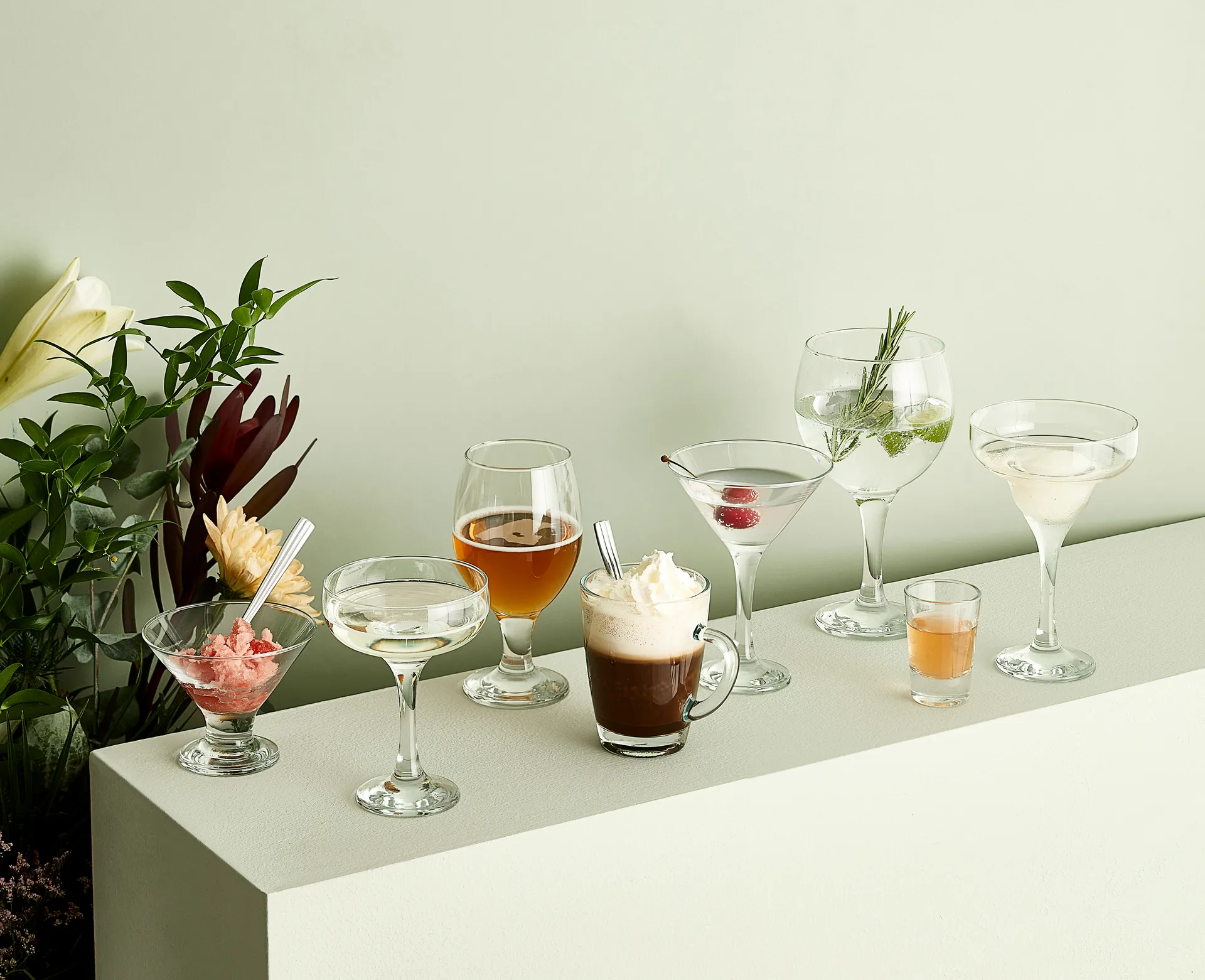 Bicchiere da martini/cocktail Café 17,5 cl, Trasparente Aida