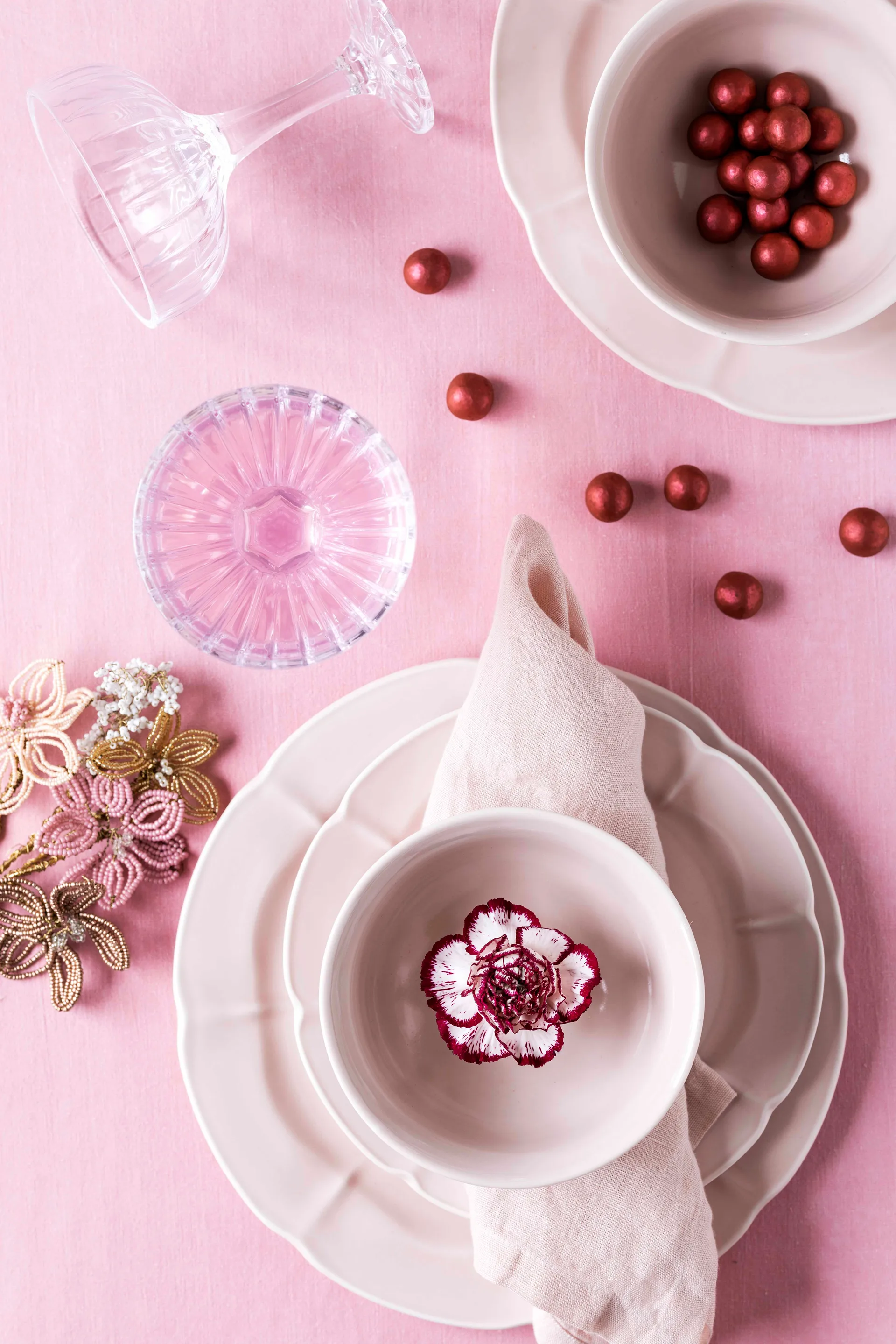 Ciotola Søholm Solvej 15 cm, Soft pink Aida