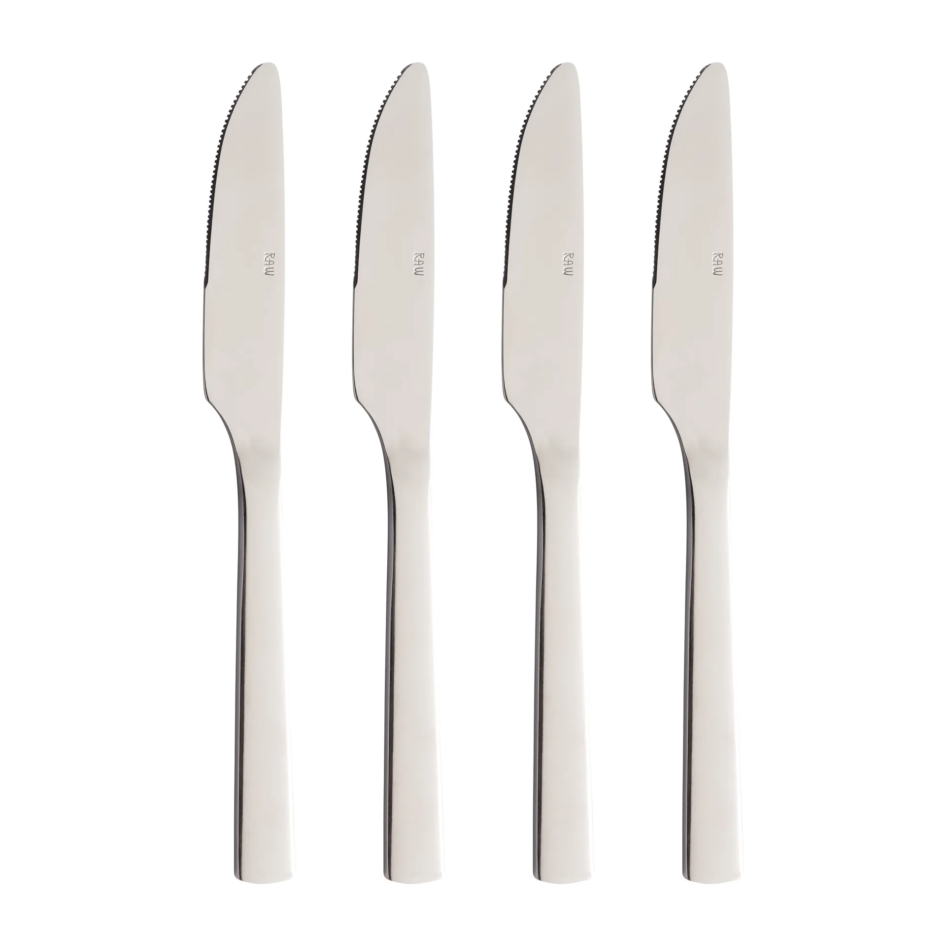 Coltello da tavolo Raw, confezione da 4, Acciaio inox Aida