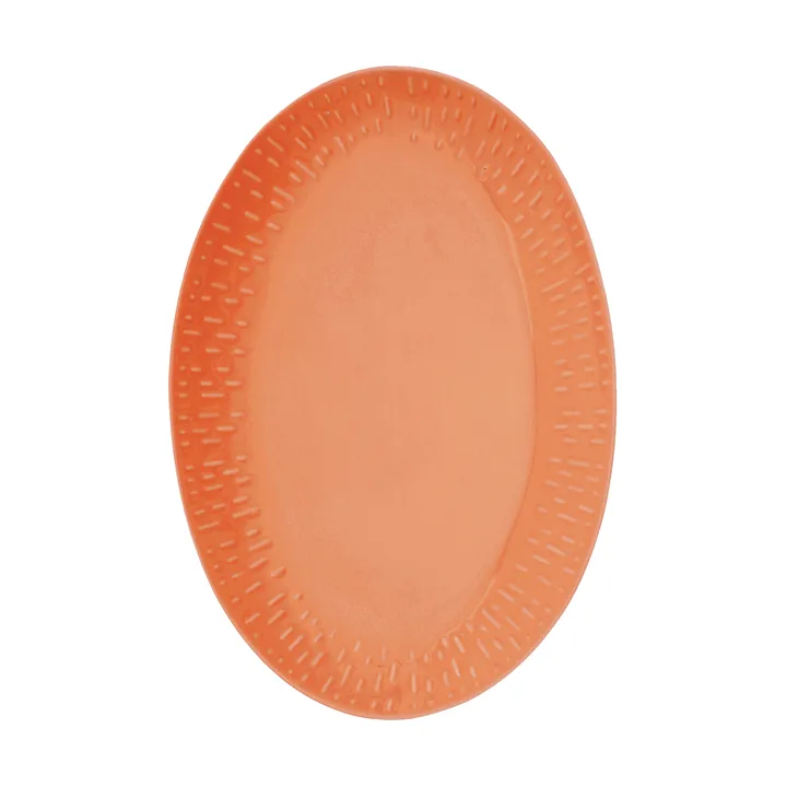 Confetti piatto ovale - Apricot, 25,5x36 cm - Aida