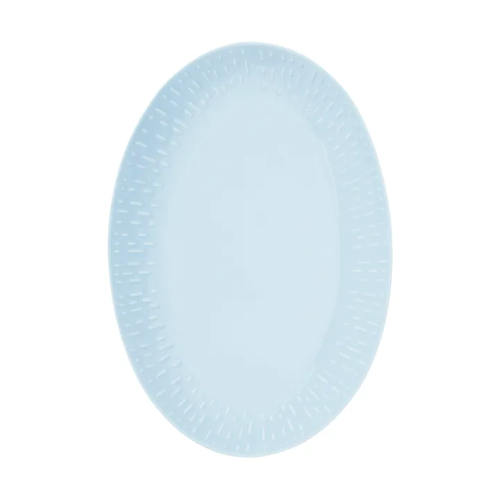 Confetti piatto ovale - Aqua, 25,5x36 cm - Aida