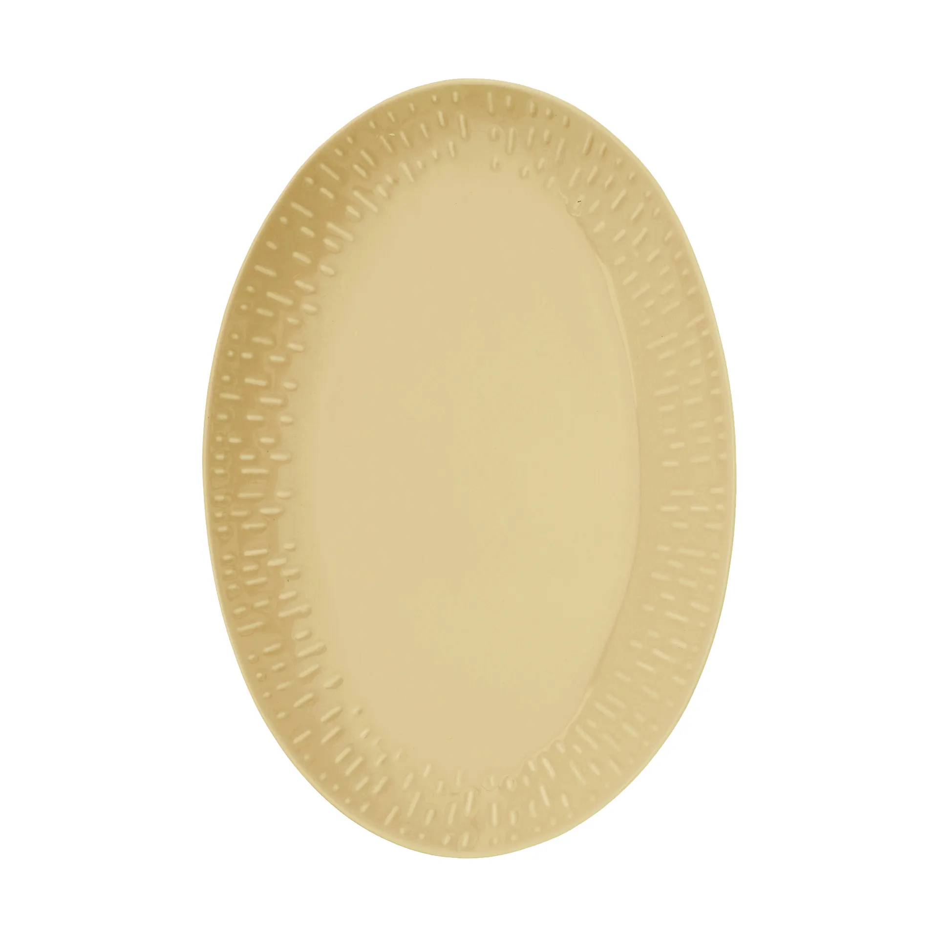 Confetti piatto ovale, mustard, 25,5x36 cm Aida