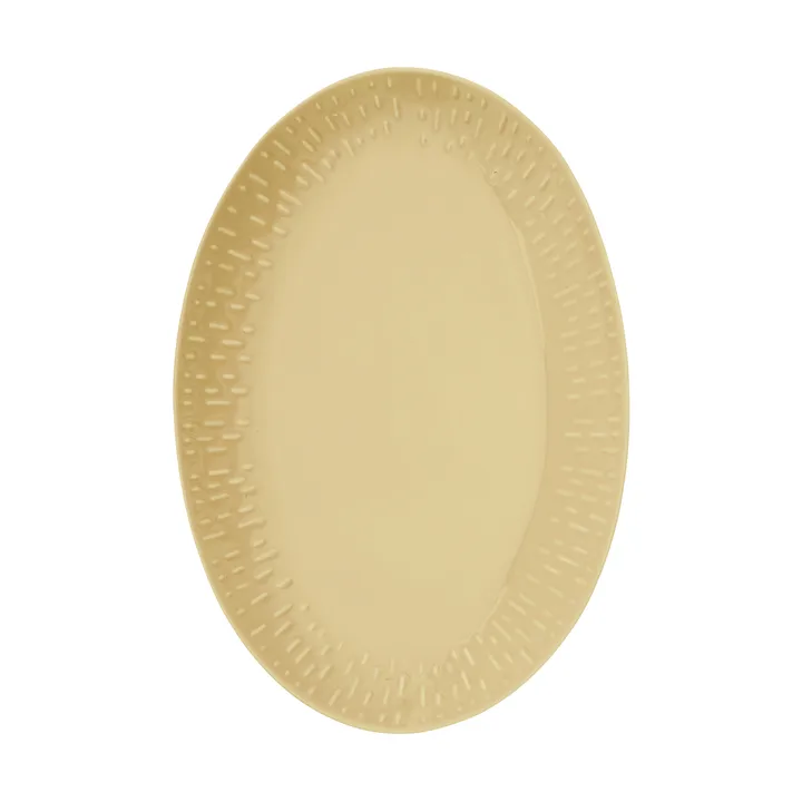 Confetti piatto ovale - mustard, 25,5x36 cm - Aida
