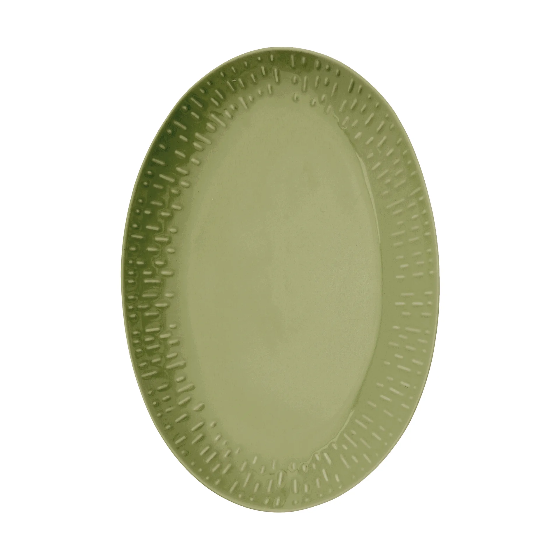 Confetti piatto ovale, Olive, 25,5x36 cm Aida