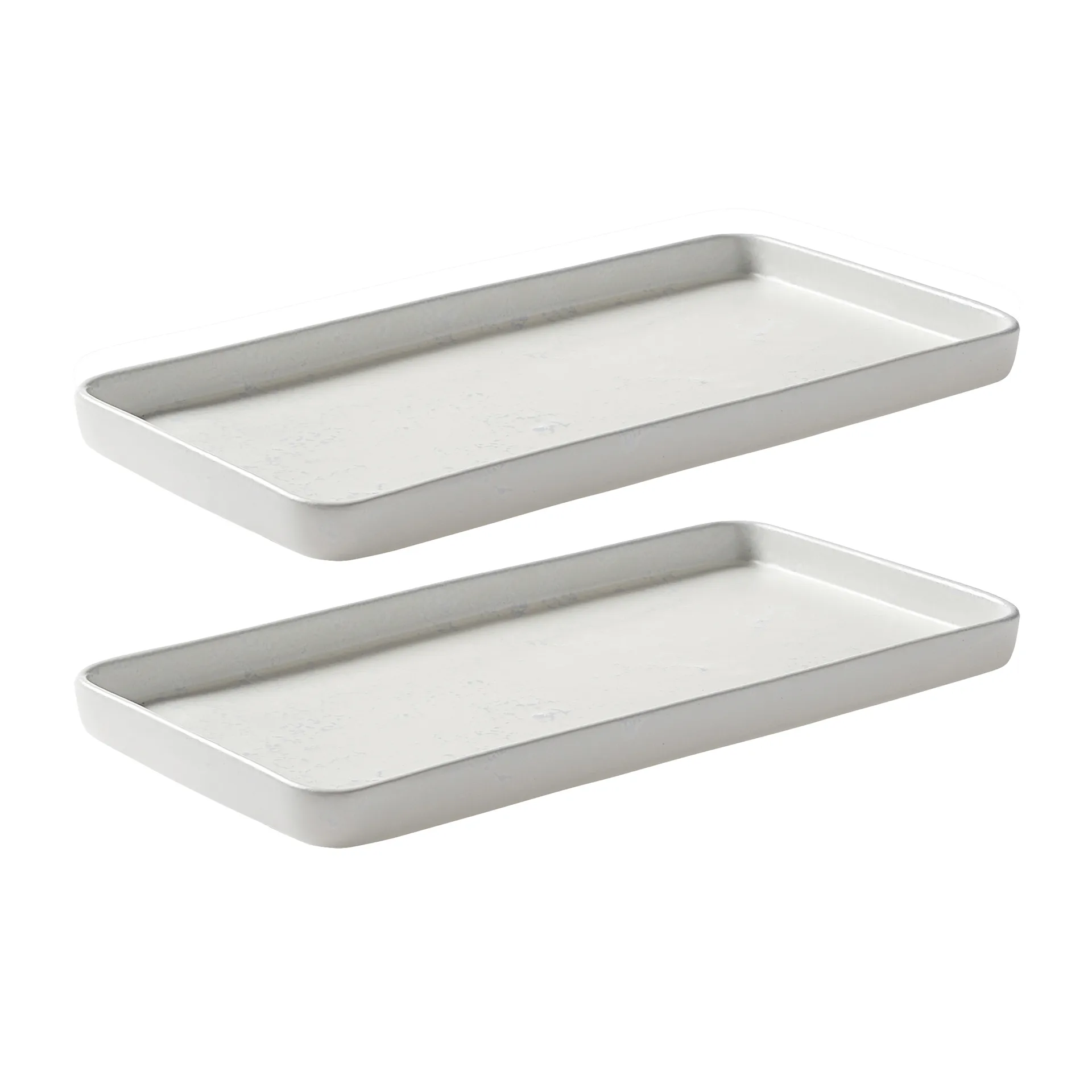 Piattino Raw 18x34 cm confezione da 2 , Arctic white Aida