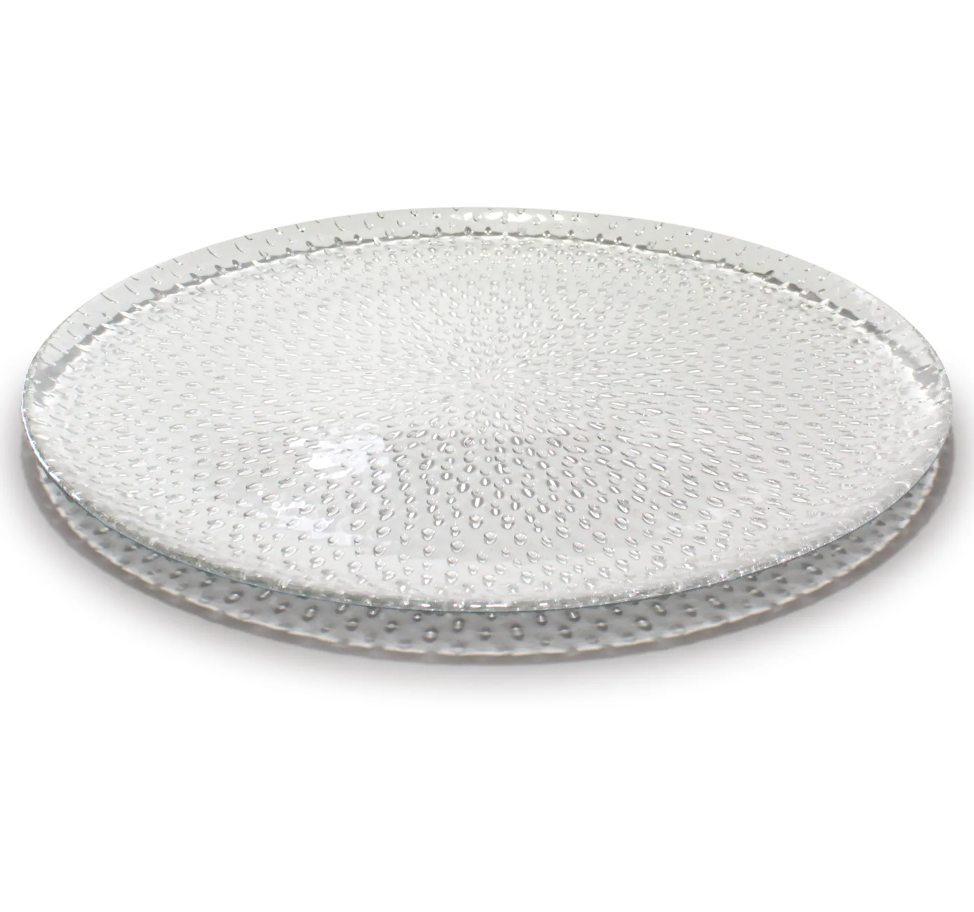 Piatto da portata Raw in vetro, Trasparente Aida