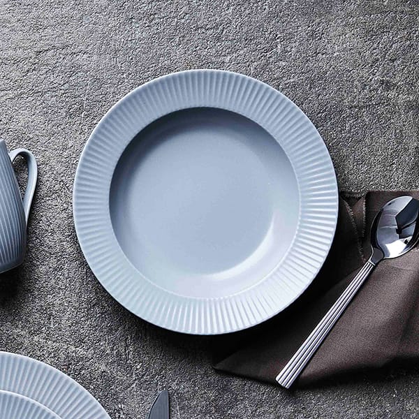 Piatto fondo Groovy Ø 23 cm, grigio Aida
